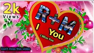 R+M love video| RM letter WhatsApp Status video| SH Np3 | #shnp3 | R&M love video|Love video RM