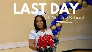 LAST DAY of NURSING School VLOG| Pinning Ceremony, Surprise Grad Party, Graduation Prep,Gifts