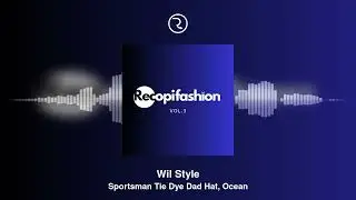 Wil Style - Sportsman Tie Dye Dad Hat, Ocean (Audio)