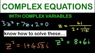 How to Solve Complex Equations in Complex Variables