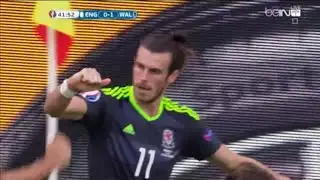 Gareth Bale Amazing Goal England vs Wales 1-1 UEFA Euro 2016 | 16-06-2016 HD