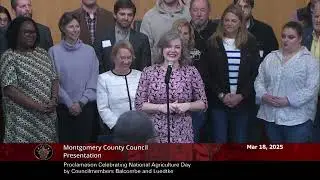 Proclamation Celebrating National Agriculture Day, by Councilmembers Balcombe, Friedson and Luedtke