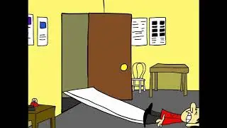 Shemp vs ironing board animated