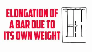 Elongation of a bar due to its own weight
