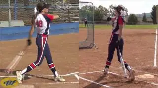 Kaitlyn Saffel's Softball Skills Video - 2018 1B/OF - Monarchs 18U-Navy