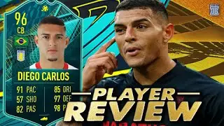 NEW TRAIT ADDED?!😮 96 PLAYER MOMENTS DIEGO CARLOS PLAYER REVIEW SBC FIFA 22 ULTIMATE TEAM