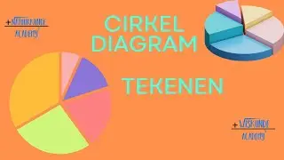 Hoe moet je een cirkeldiagram tekenen met titel en legenda