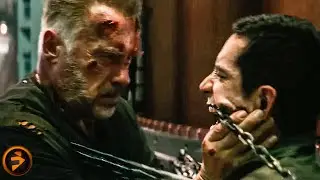Sarah Connor and Schwarzenegger Face the Rev-9 | TERMINATOR: DARK FATE
