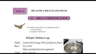 English Class Four Unit 1 Part 1 Sindh Text Book Board