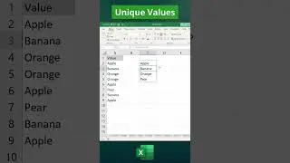 Extract Unique Values Instantly in Excel! 🚀
