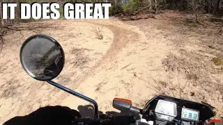 The TW200 is AMAZING in Sand!