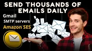 send thousands of emails daily using smart methods with Gmail, SMTP servers, or Amazon SES