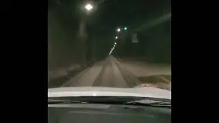 Driving through the Anton Anderson Memorial - Whittier Tunnel