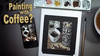 See How I Actually Used My Favorite Coffee To Paint This Quick Illustration