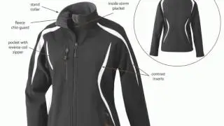 Ash City - North End Sport Red 78650 Ladies Colorblocked Three-Layer Fleece Bonded Soft Shell Jacket