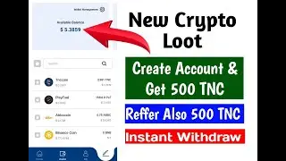 New Crypto Loot | 500 TNC Coin for All | Instant Withdraw | Real Research Survey App