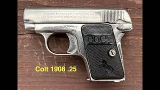 The Colt 1908 Hammerless .25acp Pistol