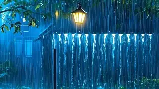 Maximum Relaxation to Sleep Soundly with Heavy Rain & Thunder Hitting Tin Roof All Night