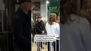 The funniest video I've ever made... Brendan Fraser hiding from my camera #brendanfraser #hilarious
