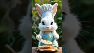 🐰 Adorable Bunny Chef Cooks the Cutest Pancakes! 🥞✨