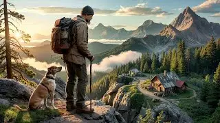 Sem nada depois que a mulher foi embora—um sem-abrigo e o seu cão construíram um refúgio na montanha