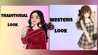 🦋 Western Look 🆚 Traditional Look 🌼 #shorts #chooseone #fashion #vsgame #commentyourfavorite #gift 