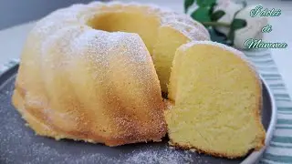  ❤️Ciambella SOFFICE, NO burro, NO olio🥧Preparo in  5 MINUTI e inforno🥧   #Ciambella #ciambellone 