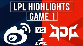 WBG vs JDG Highlights Game 1 | LPL 2026 Split 1 | Weibo Gaming vs JD Gaming