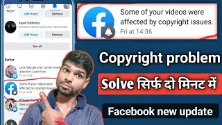 Some of your videos were affected by copyright issues Facebook ? Facebook monetizetion issue problem