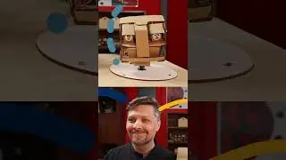 DIY Cardboard Robot Head With Face Tracking App