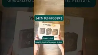 RODE Pro Wireless Microphone - Unboxing in less than one minute. #amazonfinds #rode #unboxing xing