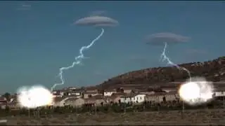 UFO CLOUDS ATTACK!!!  ALIEN SHIPS?