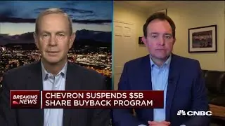 Chevron CEO on capital spending cuts, buyback suspension and more