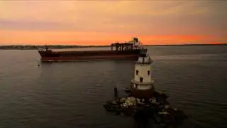 Mobile Pearl crossing Conimicut light enroute to Providence RI 20160314
