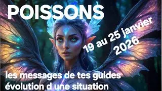 POISSONS ♓️ 19 au 25 janvier 🪻 des nouvelles joyeuses ❤️ ne continue pas dans cette direction 
