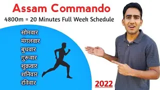 Assam Police Commando Recruitment 2021-22 | Assam Commando Training Running Full Week Schedule