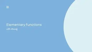 Elementary functions in complex analysis