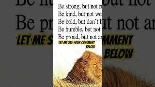 Balance of Strength and Humility