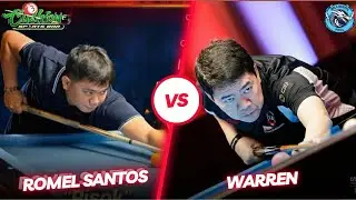 🔴BILLIARDS | ROMEL SANTOS VS WARREN | RACE 15