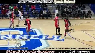 Sidwell Friends Junior Jalyn Collingwood's 2-hand transition dunk ON MAN WHO CLOSED FAST.