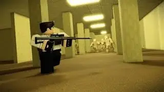 the backrooms with gun