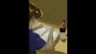 Eynes Anthology Page One Painting Process - John Horsley