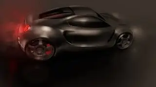 Concept Car rendering in Sketchbook Pro