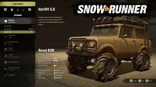 Het/6V 5.0 engine upgrade for scout 800 (Island lake) SnowRunner, pc gameplay