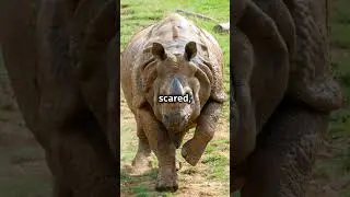 The Behaviors of Rhino! #animals #wildlife #shorts