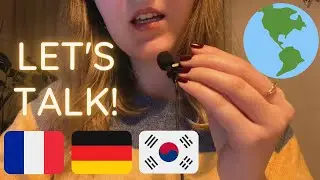 Multi-language ASMR: Whisper in French, German & more languages! {Tingles guaranteed!} 🌍