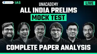 Unacademy All India Prelims Mock Test - I Paper Analysis for UPSC 2024 | Answer Key | IAS English