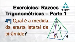 Exercícios: Trigonometria - Parte 1 - Medida da aresta