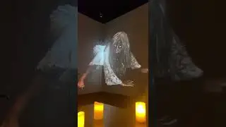 😱 Horror Comes to Life with Immersive Projection Mapping #projectionmapping  #interactive