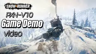 PXN V10 Gaming Steering Wheel & SnowRunner Trial Gameplay for PC
